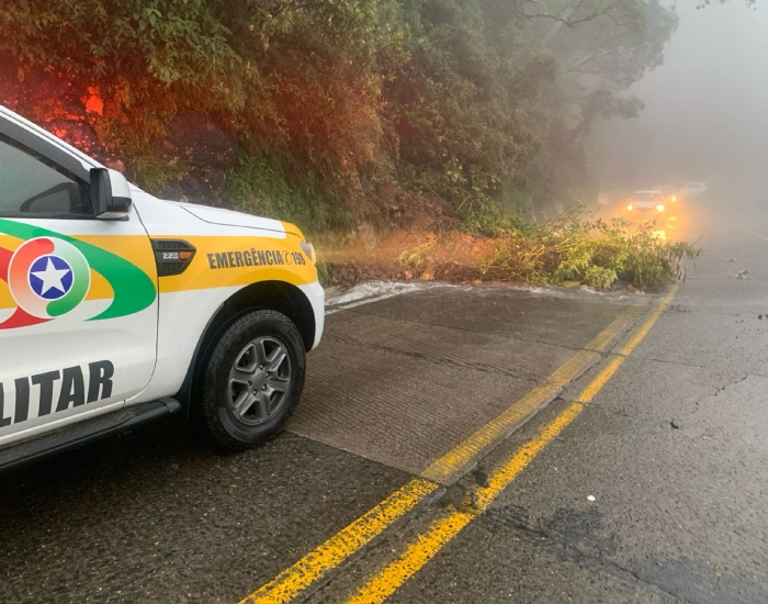 Chuva Intensa Causa Queda De Barreira Na Sc Na Serra Do Rio Do